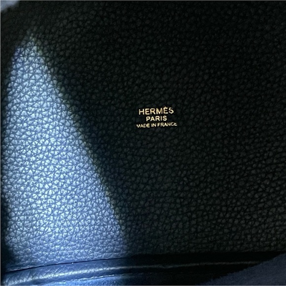 HERMES Bleu Nuit Clemence Picotin 18 Gold Hardware - Picture 12 of 12